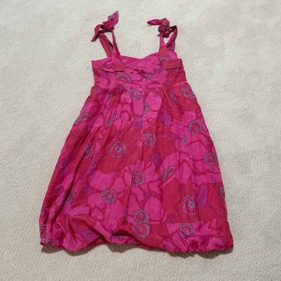 Marc Jacobs - Pink, Red, Purple & Blue Floral Silk Dress - Picture 5 of 5